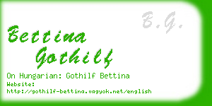 bettina gothilf business card
